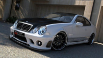 Mercedes CLK W208 (Endast För ME-CLK-208-AMG204-F1 Front) Frontläpp / Frontsplitter Maxton Design